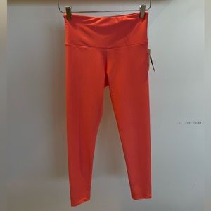Onzie High Rise Rib Leggings | Peach Punch Rib M/L, NBW